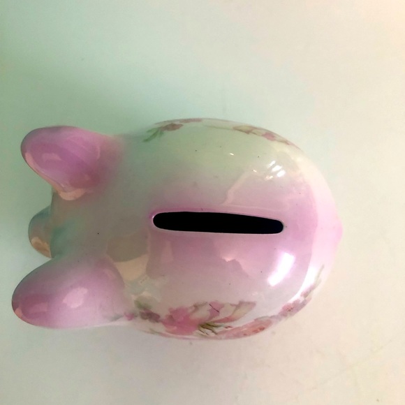 Old Foley floral piggy bank - Picture 4 of 5